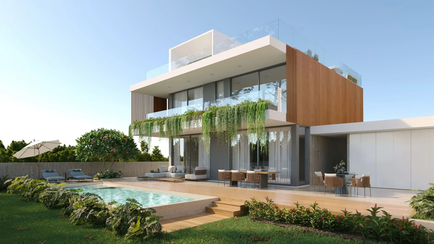 تصور معماري لمشروع فلل مارياسول